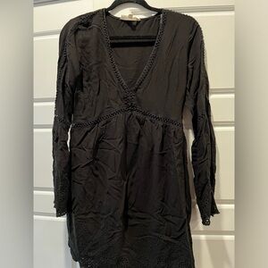Black boho dress
